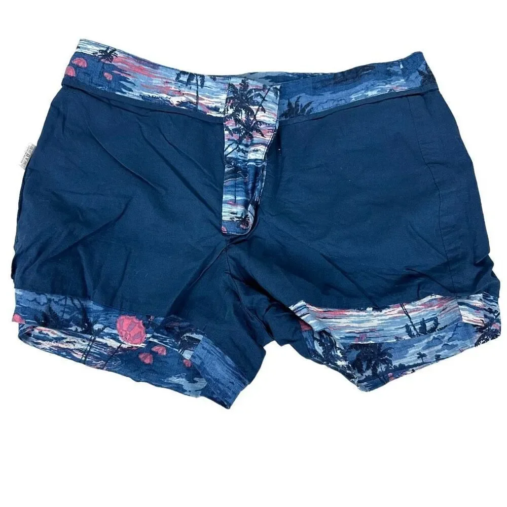 J. Crew Tropical Hawaiian Linen Shorts size 2